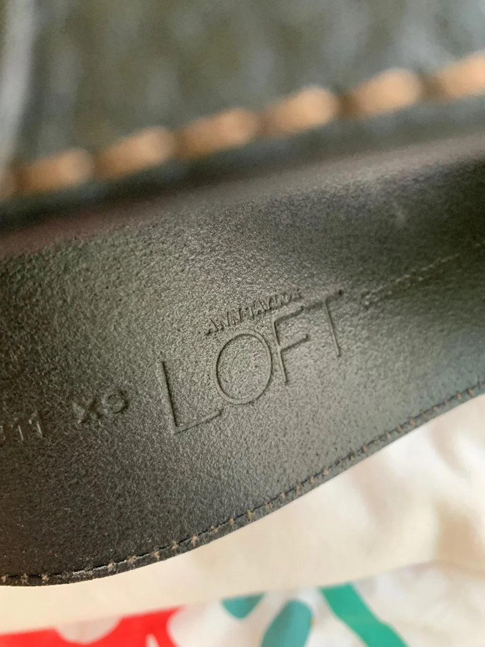 Ann Taylor Loft Wide Double Buckle Belt